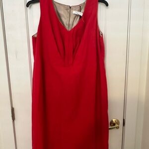 Elegant Red Sleeveless Dress